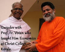 Prof Fr Vivian, Economics Professor who taught Gurudev