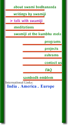 talk with swamiji